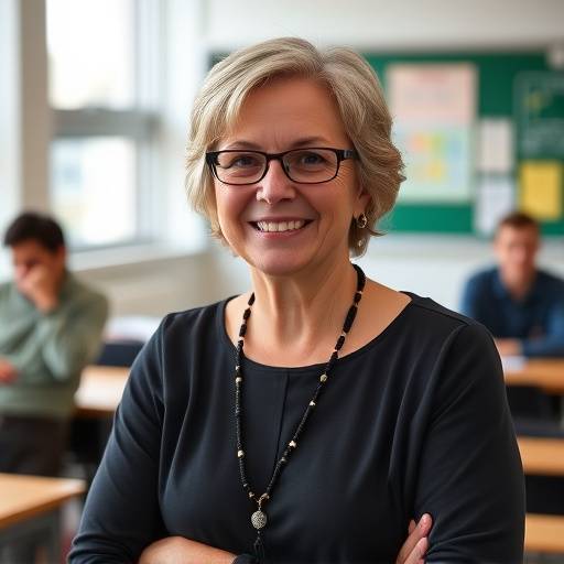 Instructor Jane Smith smiling during a class